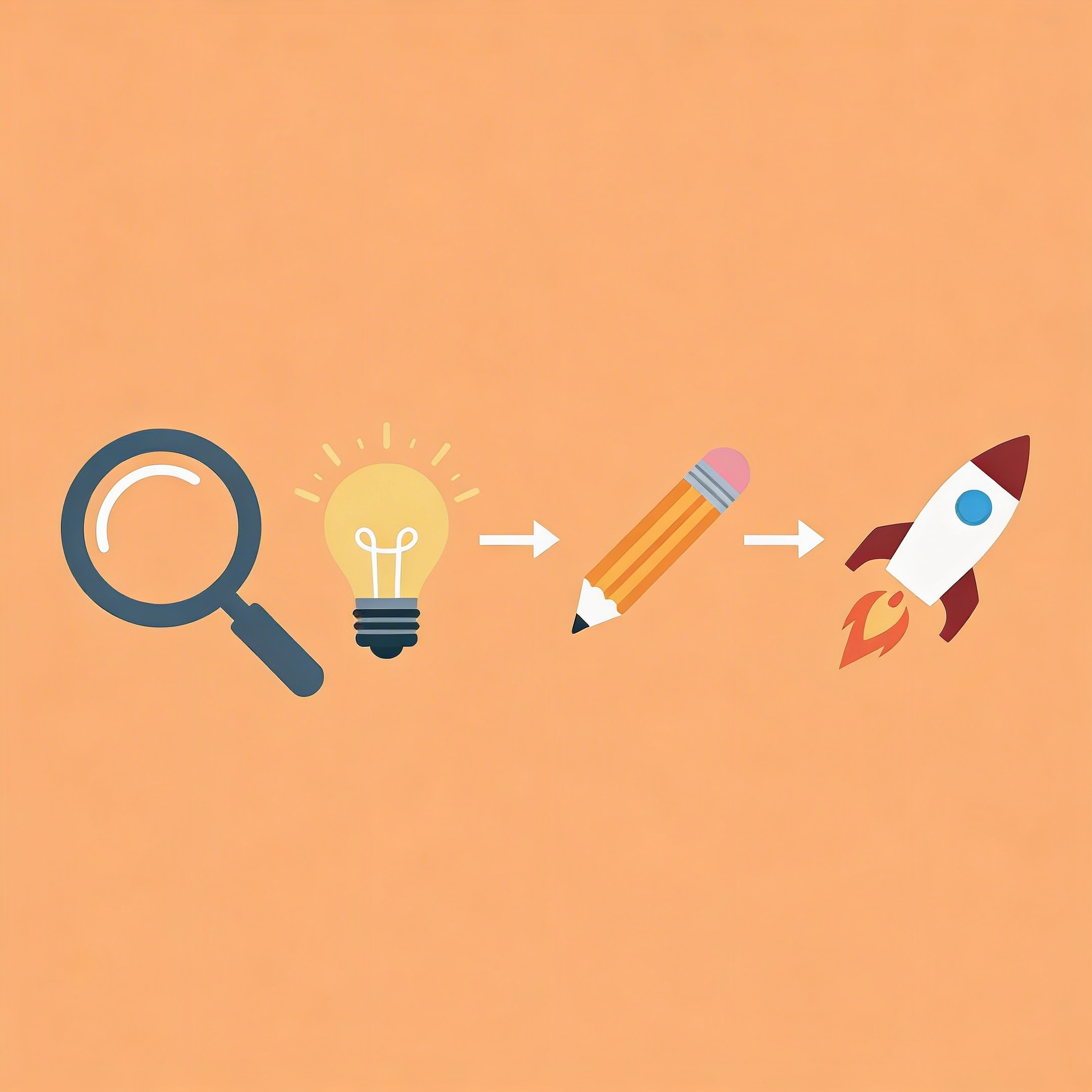 Three sources of successful app ideas connected to the central hub